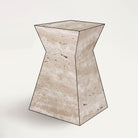 Beige travertine