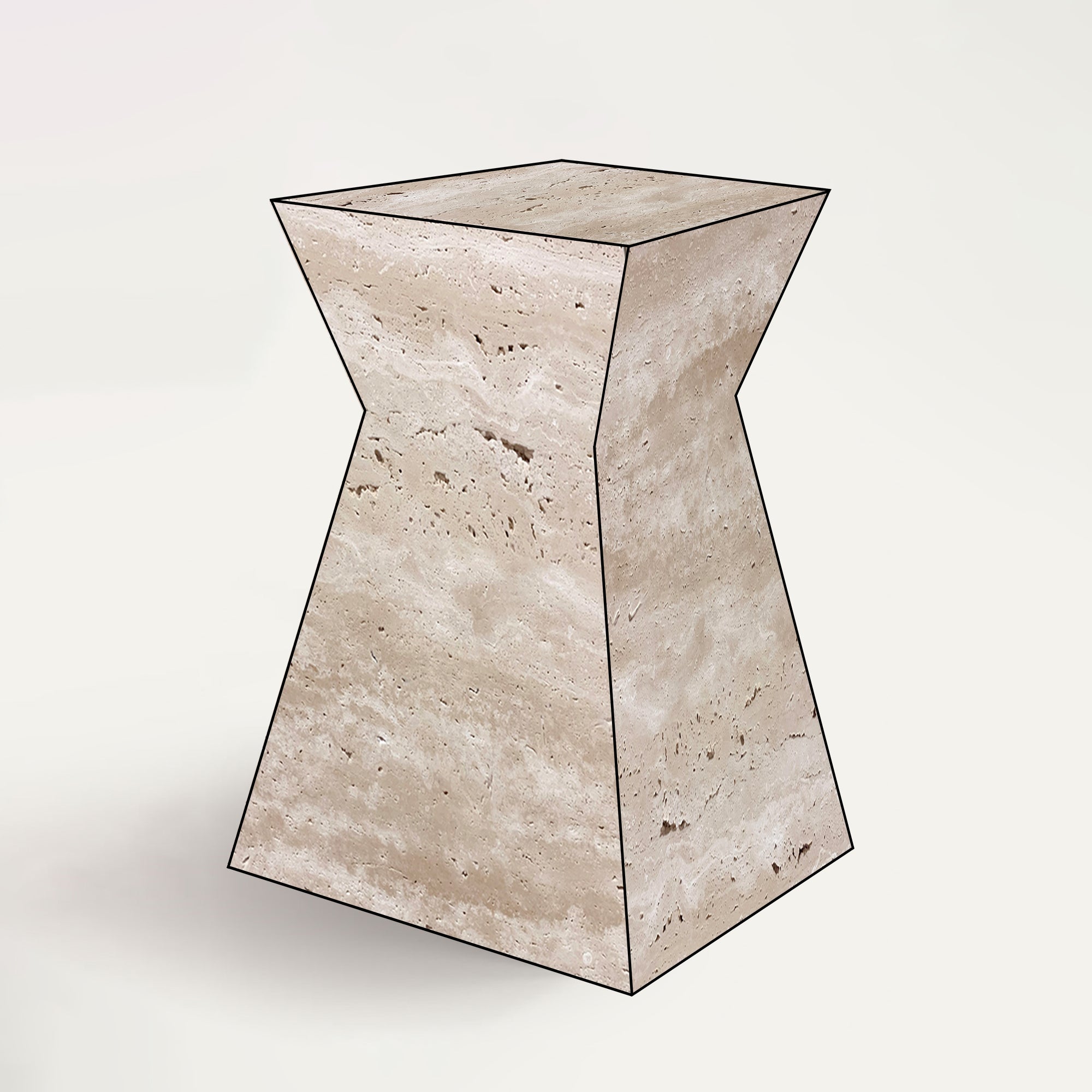 Beige travertine