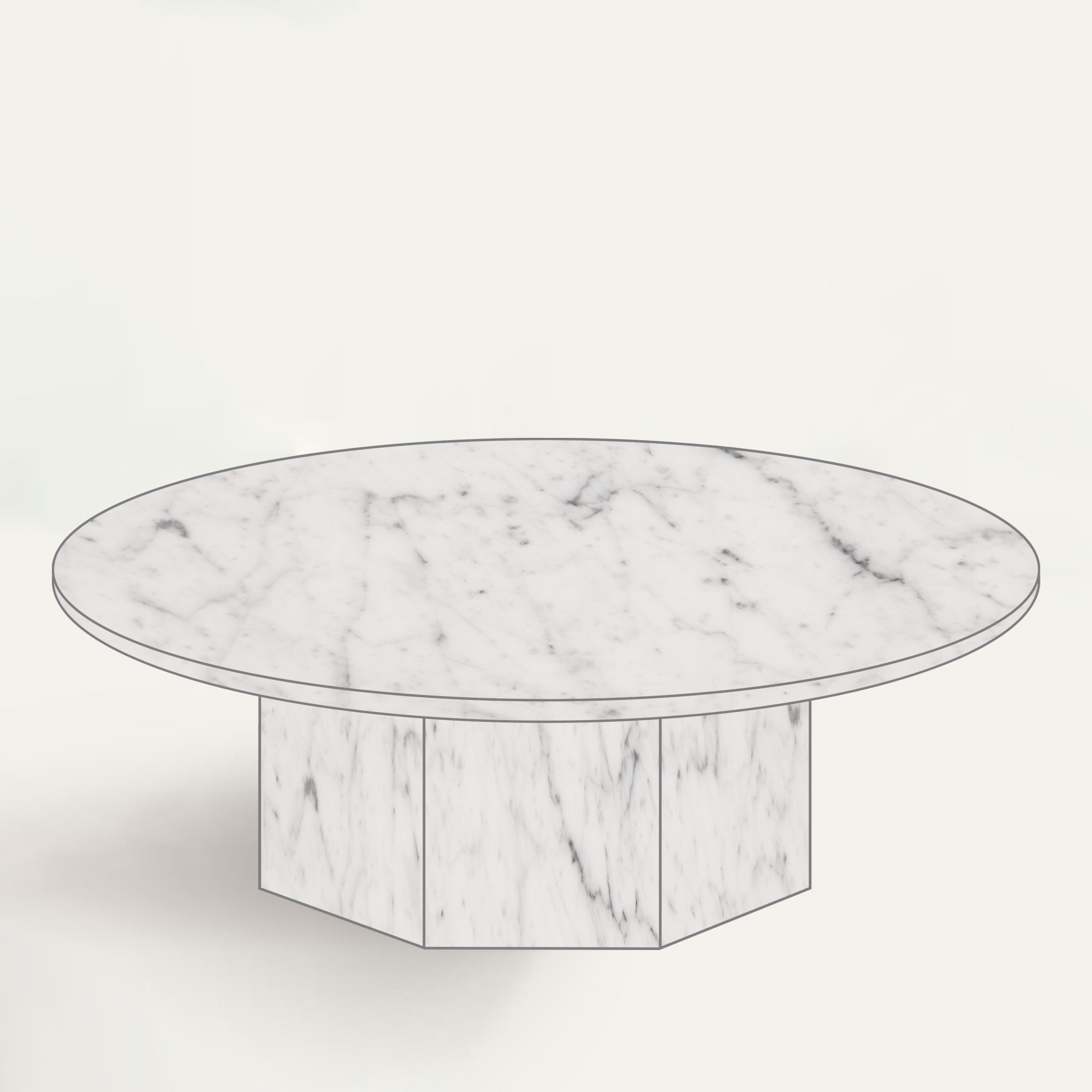  White Carrara marble LARGE